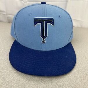 New Era Tulsa Drillers Baseball Hat Cap Fitted Size 7 1/8 Blue MiLB
